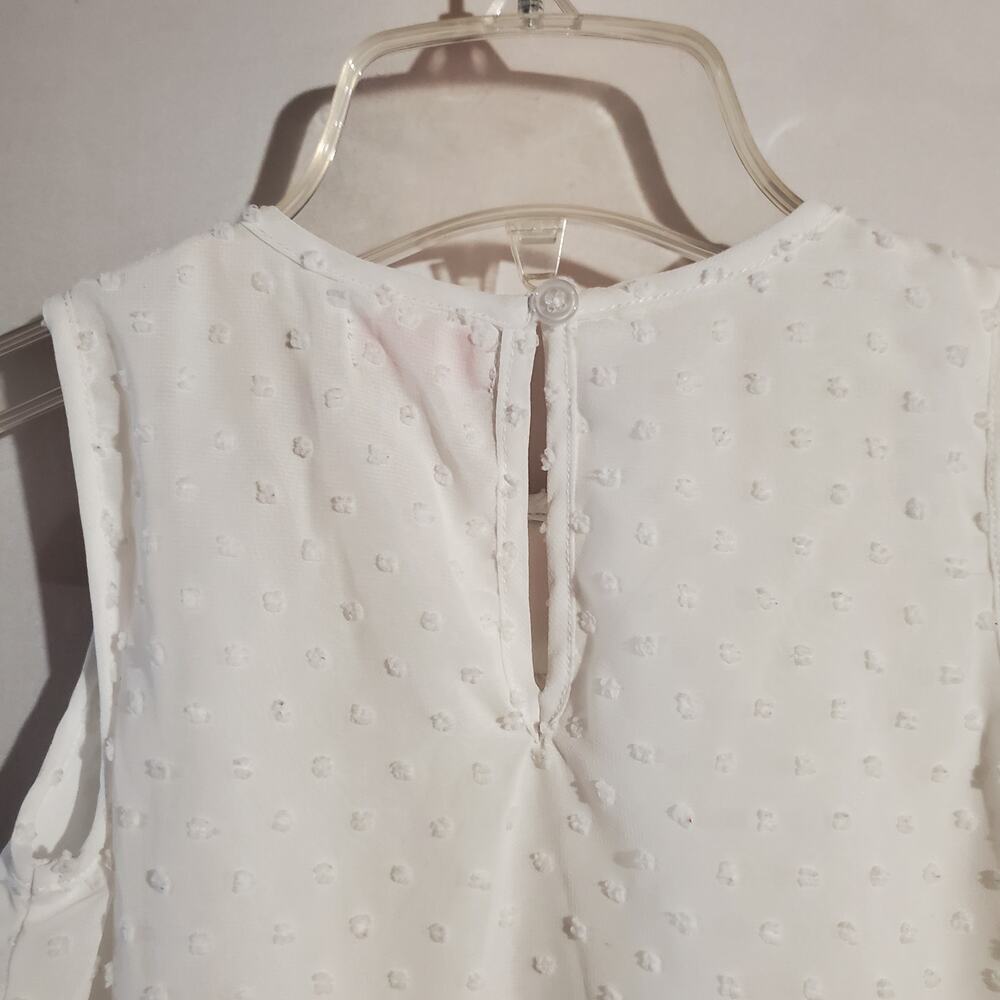 Design History Multicolor Textured Polka Dot Dress Little Girl's 6 White Lined - Picture 4 of 8